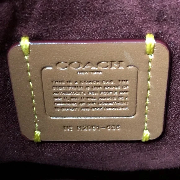 S⭕️LD‼️ Coach Tabby Top Handle 20 in Colorblock Leather - Picture 11 of 12